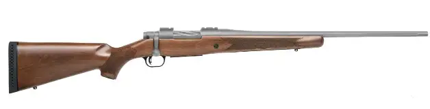 MOSSBERG PATRIOT 308 WIN RIFLE 22" FLUTED, WALNUT STOCK/CERAKOTE STS 5+1